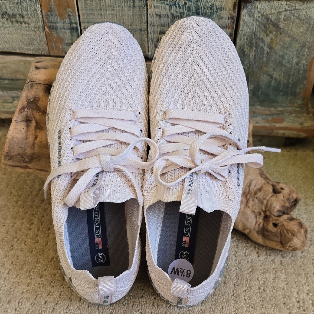U.S. Polo Assn. Light Beige Athletic Shoes